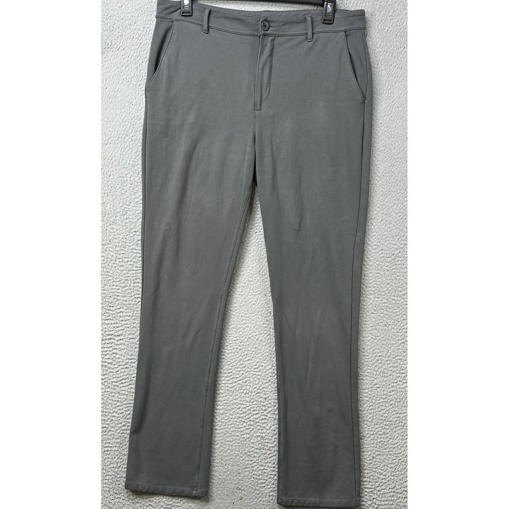 True Classic Mens 36 Pants Dress Gray Nylon Blend Stretch Performance Authentic